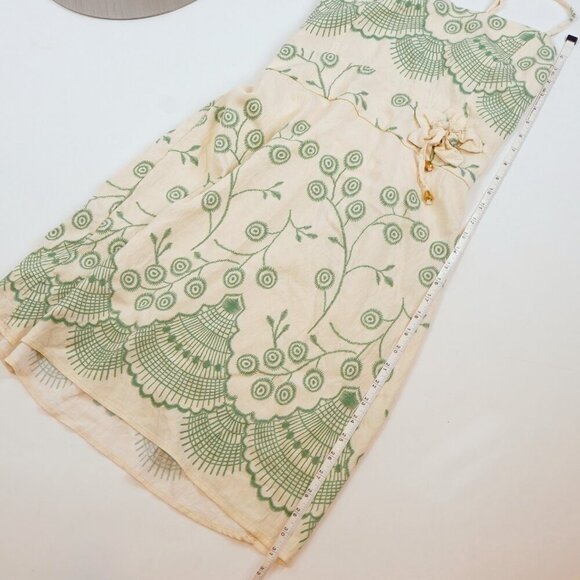 Tropical Floral Shell Sundress Seafoam Green Ivory - Medium - Picture 7 of 7